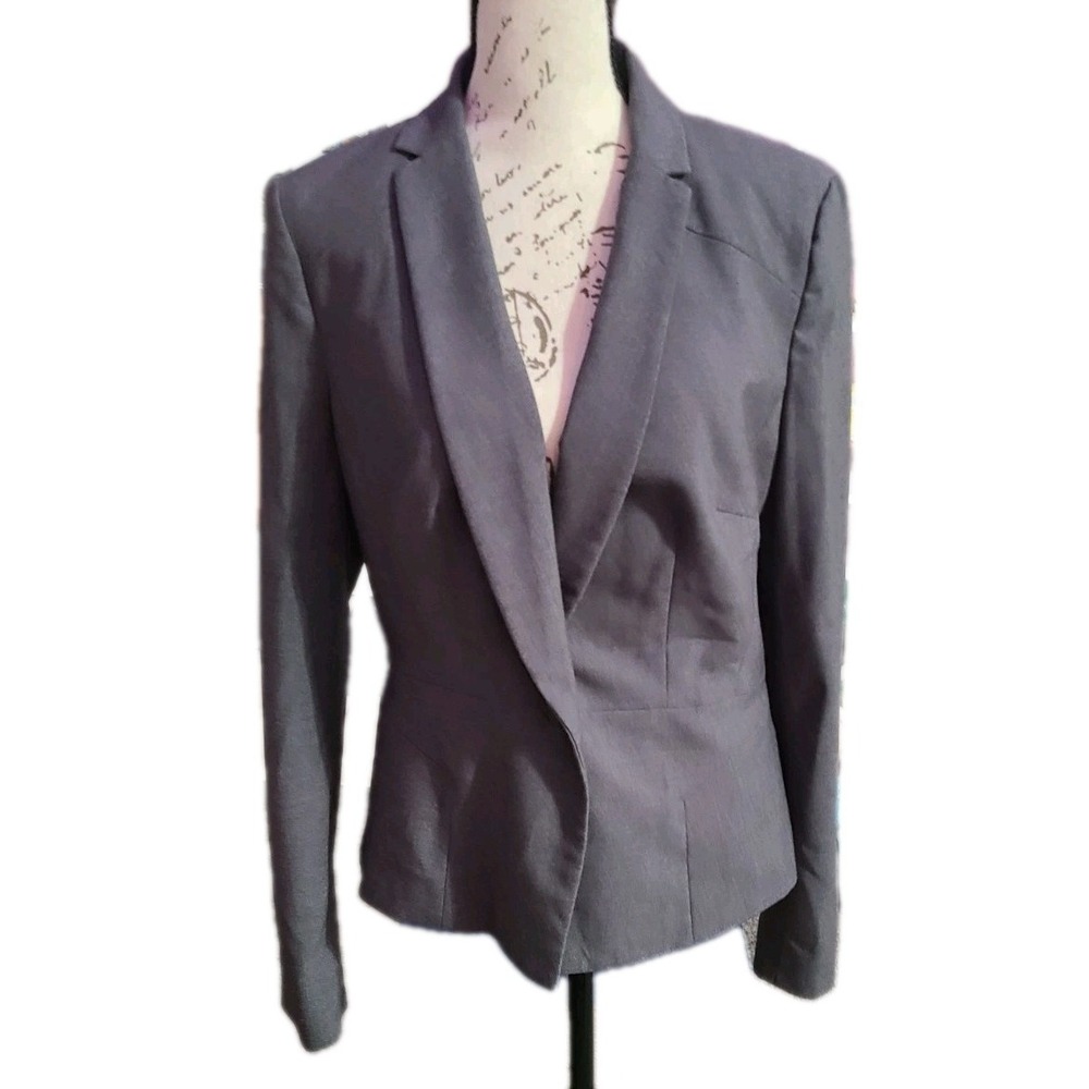 Worthington Women's Blazer‎ Gray Size 8 Work Career Office Jacket Lined